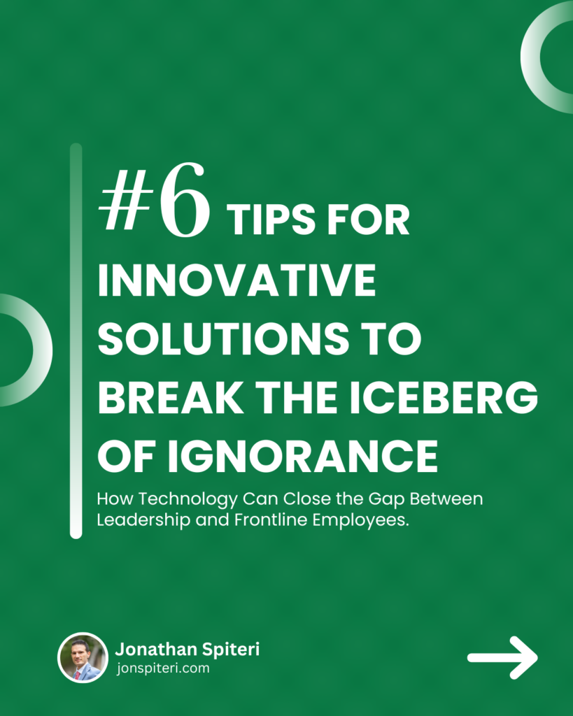 Jonathan Spiteri - 6 Tips for Innovative Solutions to Break the Iceberg of Ignorance